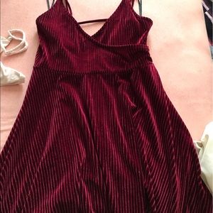 maroon dress